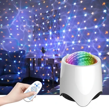Glasba Zvezdnato Vodni Val Projektorjem Star Morju Projektor LED Star Noč, Svetloba, Zvok-Vključi USB Powered Darilo za Rojstni dan za Otroke D30 5536