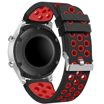 22 mm watch band Za samsung Galaxy watch 3 45 mm 46 prestavi s3 Frontier/Klasični silikonski zapestje Trak gume zapestnica pasu za dodatno Opremo