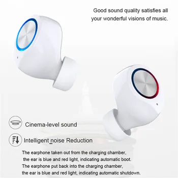 Super Mini Čepkov Bluetooth Slušalke V5.0 Športne Brezžične Bluetooth Slušalke Handfree TWS Res Brezžične Slušalke Za Telefon 6106