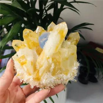 Naravni Duh Fantom Quartz Crystal Grozdov rock kamni in kristali mineralnih reiki Healing Vzorcu Doma deco 6135