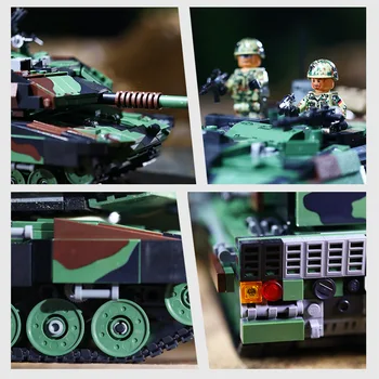 Vrlina 6105 vojaške serija 1:32 nemški Leopard glavni bojni tank Združljiv LEGO puzzle modularni igrače