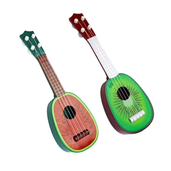 Baby otroška Izobraževalne Glasbila Igrače Kitaro na Debelo Sadje Kitara Mini Lahko Igrajo Ukulele Lubenica 62432