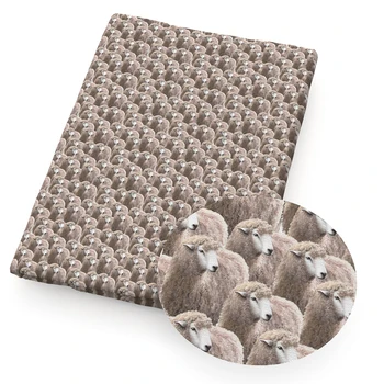 50*145 cm Živali Tiskanja Poliester Bombaž Tkanina Mozaik za Tkiva Otroci Doma Tekstilni za Šivanje ClothDoll Obleko Zavese,1Yc13010