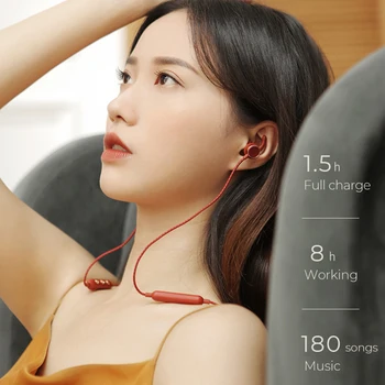Liberfeel Maoxin S3 bluetooth slušalke žične slušalke bluetooth 5.0 neckband magnetni čepkov retro vezavi žične slušalke