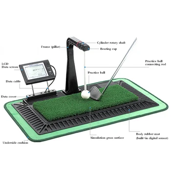 Notranji Digitalni Swing Praksi Golf Zamahu Vaditelj Trener z angleščino Plošča Digitalni Zaslon & Pomožni Glas 66088