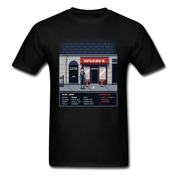 Avanture Na Baker Street Tshirt Moški, Black T Shirt Sherlock Holmes T-shirt Igra Risanka Tee Bombaž Vrhovi 8-Bitno Oblačila