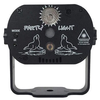 LED Razsvetljavo Svetilka Mini RGB Luč Disco DJ LED Laser Fazi Projektor USB Polnilne Glasovni Nadzor Stranka Vzdušje Lučka
