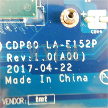 CDP80 LA-E152P ZA Dell Latitude 5580 Prenosni računalnik z Matično ploščo I7-7820HQ CN-0DN786 DN786 Mainboard Testirani