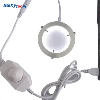 Nastavljiv 60 LED Luči Tanek USB Mikroskop Obroč Svetlobe Za Varjenje, Spajkanje Železa Telefon Orodje za Popravilo Lučka Mikroskopom Osvetlitev 70492