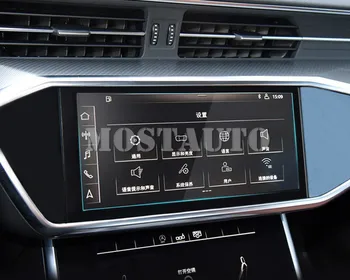 Za Audi A6 S6 Kaljeno Steklo GPS Navigacijski Zaslon Patron Film 2019-2020 2pcs Avto Dodatki Notranjost Avtomobila Dekor Avto Trim 7070