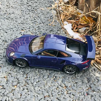 Welly 1:24 Porsche 911 GT3 RS purp avto zlitine avto model simulacije avto dekoracijo zbirka darilo igrača tlačno litje model boy toy 72343