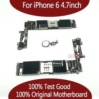 Za iPhone 6 Preizkušen Dobre Delovne Izvirno Tovarniško Odklenjen Matično ploščo za iPhone 6 logiko odbor mainboard Z Dotik ID