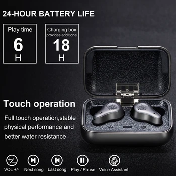 Mifo O7 Dvojno Uravnoteženo Pravi Brezžični Čepkov Za Zmanjšanje Hrupa V5.0 TWS Fone Bluetooth Slušalke Aptx Šport Vodotesne Slušalke 76579