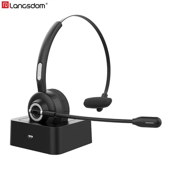 Langsdom H3 Brezžični klicni Center Slušalke Bluetooth 5.0 Brezžični Kamiondžija Slušalke Z Mikrofonom za prostoročno telefoniranje Slušalke Za Telefon, RAČUNALNIK
