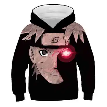 Nova 3D Naruto sasuke otroci hoodies jeseni fantje dekleta puloverju tiskanja sweatshirts vroče prodaje baby boy oblačila vrhnja oblačila sudaderas 7738
