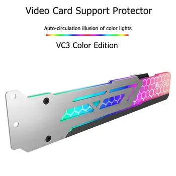 Jonsbo V3 Univerzalno Pisane RGB Grafično Kartico, ki Podpira Okvir 3 Pin, Samodejno LED Spremeniti Video Kartico sim Nosilec