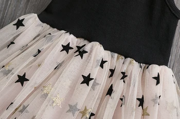 3-8 Let Fancy Design Star Samorog Obleko za Dekleta Princesa Unicornio Stranke Obleke Jeseni Otroci Obleke za Dekle, Praznična Noša