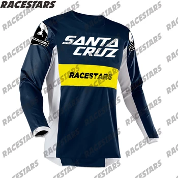 Santa Cruz 2021 Moški Smuk Jersey Gorskih MTB MX Srajce Offroad DH Motocikel Jersey Motokros Sportwear Oblačila Bike Wear 8092