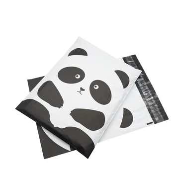 50Pcs/Veliko Srčkan Panda Poli Pošiljatelji Poštna Dostava Poštni Torbe Oblačila Paket Kurir Vrečko Dustproof Plastični Okvir 25.5x33cm 8151