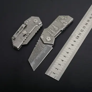 Hysenss SR288D 3D Vzorec Stonewashed Taktično Folding Nož Prostem Kampiranje, Lov Preživetje Žep EOS Orodja Pripomoček Nož 8267