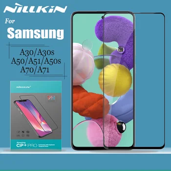 Nillkin Stekla Screen Protector for Samsung Galaxy A30 A30s A50 A50s A51 A70 A71 Kaljeno Steklo 2.5 D Polno Zajetje Varnostno Steklo 8365