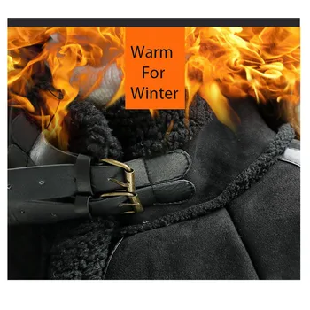 Umetno Zimske Ženske Fur Coat Ovčje kože Dolgo Debel Toplo Usnjeni Suknjič 3 Barve Zimo Črno Kašmir Jagnje Fur Coats 846