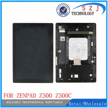 Novo 10.1 Za Asus ZenPad 10 Z300 Z300C ZP023 LCD-Zaslon, Zaslon na Dotik, Računalnike Plošča Montaža z okvirjem Zelena 85226