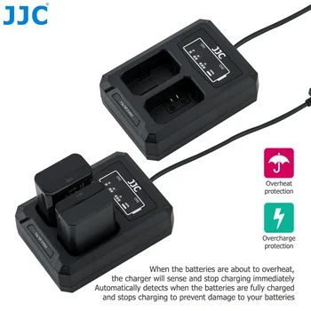 JJC USB Dvojno Baterije Potovalni Polnilec za Sony NP-FW50 A6400 A7 A7S A7R A7II A7SII A7RII A6500 A6300 A6000 Nadomešča BC-VW1 BC-TRW 86139