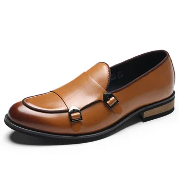 Korejski stil za moške priložnostne stranka banket obleke krava usnjeni čevlji slip-on leni čevelj poletje dihanje loafers chaussure homme 86385