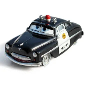 Disney Pixar Cars 2 3 Strele McQueen Šerif Kovinski Diecast Igrača Avto model za otroke 1:55 Svoboden Nove blagovne Znamke Na Zalogi