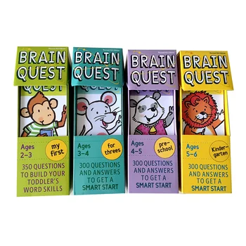 4 Polja Možganov Prizadevanju Angleški Vrtec Razvoj, Kartice, Nalepke, Knjige, Vprašanja In Odgovori Kartice Smart Start Otroci Igrače 86724
