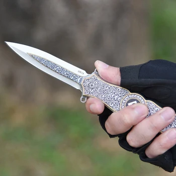 Žep Lovski Nož v Damasku, žepni nož Japonska Damask Prenosni Žepni Nož na Prostem Orodja, Kampiranje, Lov Preživetje Noži 87816