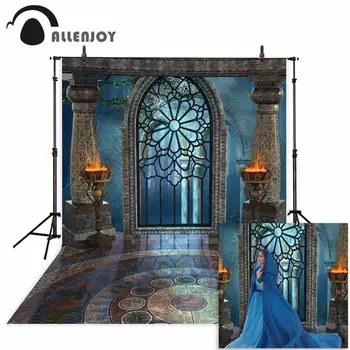 Allenjoy photophone ozadju fotografije studio fantasy magic Halloween okno Požarna bazena pravljica ozadje palace photocall