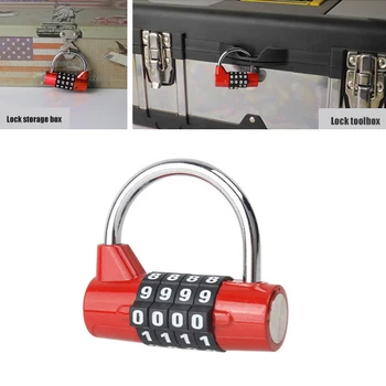 Žabica 4 Izbiranje Mestno Geslo Kombinacija Password Lock Kovček Za Prtljago Kovinski Kodo Za Zaklepanje Mini Kodirani Vpisali Protivlomne Ključavnice