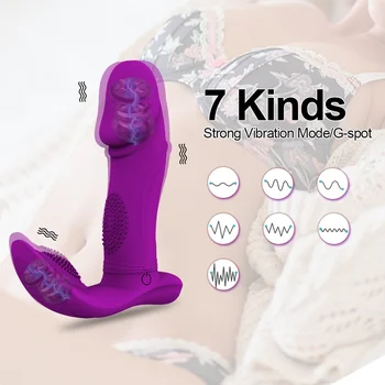 Stimulator Sex Shop Brezžični Nosljivi Hlačke Dildo, Vibrator Sex Igrače za Ženske Odraslih Pari Vaginalne Hit Dotik G Spot Ščegetavčka 88702