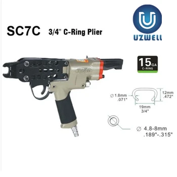 UZWELL SC7C Pnevmatski C-Ring Pištolo, Zrak Nohtov Pištolo , Hog Obroč Plier , C-Ring Naier Original Verodostojno