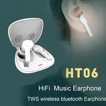 Novi Originalni Lenovo HT06 TWS 5.0 Bertone Čip Bluetooth Slušalke z Dvojno MIC Zmanjšanje Hrupa Brezžični Čepkov Vodotesne Slušalke 9037