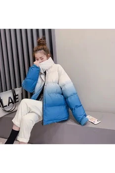 2020 novo jeseni in pozimi moda priložnostne bombaž plašč ženske korejska različica francoske retro gradient majhna dišava jakna 90374