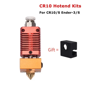 CR10 Hotend Kompleti MK8 Iztiskanje Kompleti 1.75 mm 0,4 mm J-glava Bowden Iztiskanje Šoba Grelec Blok 3D Tiskalnik Deli Za Edaja-3 CR10/S 91199