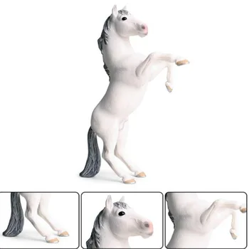 13 cm 2 Vrste Belih Konj Model Akcijskega Slika Divje Živali figuric Zbiranje PVC Otrok Kognitivno Igrače
