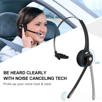 M6 Mono Bluetooth Urad Slušalke Brezžične Podjetje klicni Center Slušalke za Prostoročno Kamiondžija Vozniki Slušalke z Mikrofonom 91649