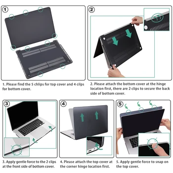 Redlai Cvet Mehki Laptop Primeru za MacBook Pro 13 16inch 2020 A2338 A2289 A2141Cover za Mac Zraka 13inch A2337 A2179 A1932 9190