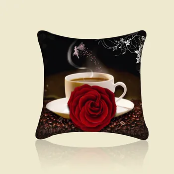 Meian, tiskanje navzkrižno šiv blazino nekaj kave Rose Navzkrižno Šiv nov dnevni prostor kavč, blazine in vzglavnik 93060