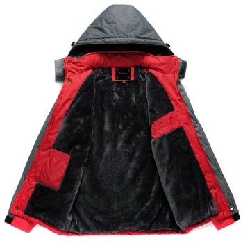 Pozimi Parka Moških Plus Žamet Toplo Windproof Coats Mens Vojaške Hooded Jopiči Casaco Masculino Casacos Moške Outwear Suknji 93753