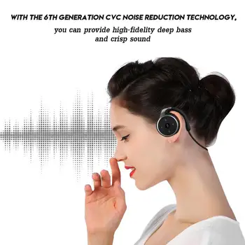 Vroče Prodati A6 Bluetooth Športne Slušalke, Prenosni Neckband Brezžične Slušalke Slušalke Auriculars S Hrupom-preklic Mikrofon 9398