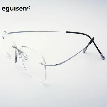 B titanium rimless okvirji 858 ultra-lahkih moški ženske čistega titana očala okvirji moški optičnih očal ženski spektakel okvir 94333