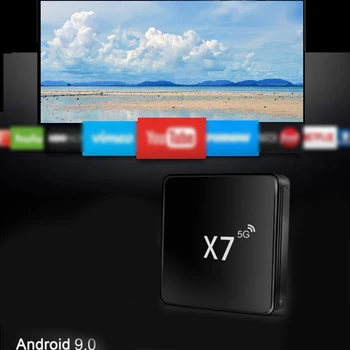 X7 TV Box 4GB+32GB Quad Core Dual Band 2,4 G/5 G Multimedijski Predvajalnik, WIFI EU Plug 94441