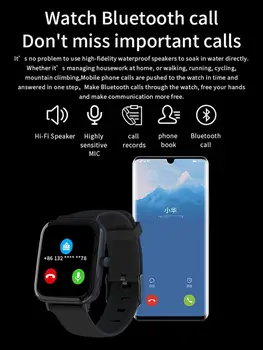 2020 za Pametno Gledati Moški Ženske IPX7 Nepremočljiva Šport Bluetooth Smartwatch Srčni utrip, Krvni Tlak Monitor Za Android Otroci Darilo 9551