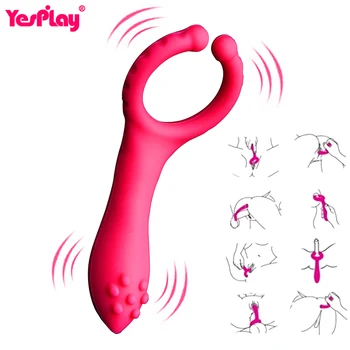 Yesplay Klitoris Stimulacijo G-spot Vibrator za Ženske Nekaj Seks Dildo Penis Vibracije Obroči Ženski Masturbators Bradavice, Masaža 96928