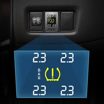 Smart Avto TPMS Nadzor Tlaka v Pnevmatikah Sistem Sončne Digitalni LCD Zaslon Samodejno Varnostno Alarmni Sistemi Za Toyota C-HR IZOA CHR 97953